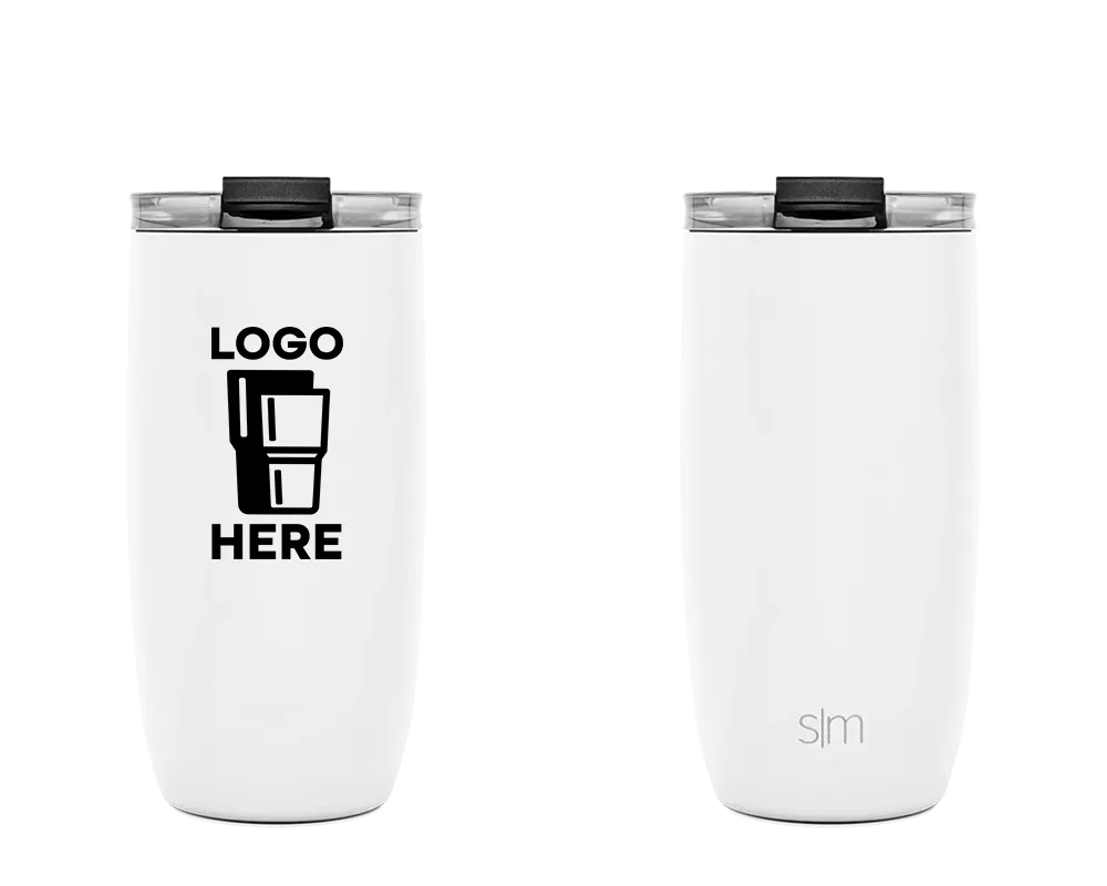 Simple Modern Voyager Tumbler Winter White Color Print