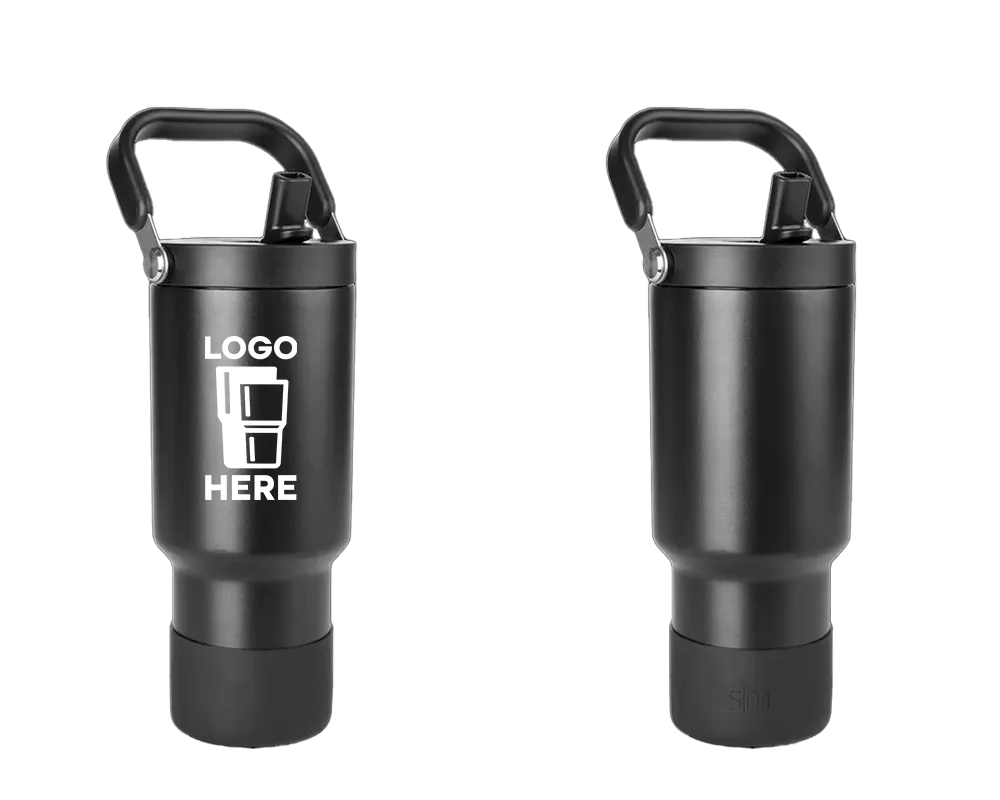 Simple Modern Trek Pivot Tumbler Midnight Black Color Print