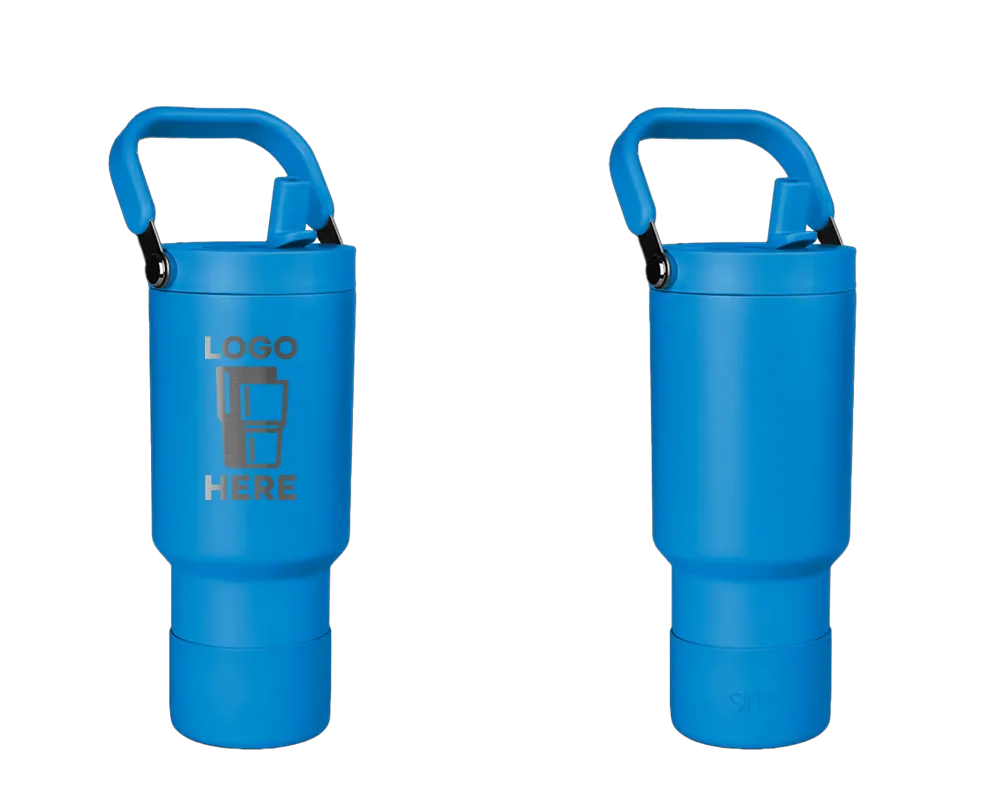 Simple Modern Trek Pivot Tumbler Supersonic Blue Laser Engrave