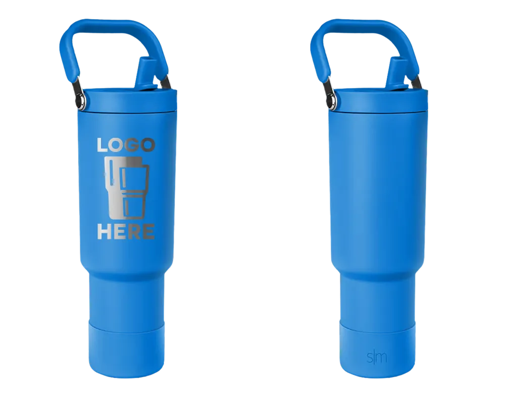 Simple Modern Trek Pivot Tumbler Supersonic Blue Laser Engrave