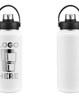 Water Bottle White Laser Engrave