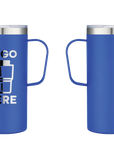 Tumbler Mug Frosted Blue Laser Engrave