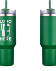 Handle Tumbler Green Laser Engrave