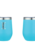 Stemless Wine Tumbler Frosted Tiffany Aqua Laser Engrave