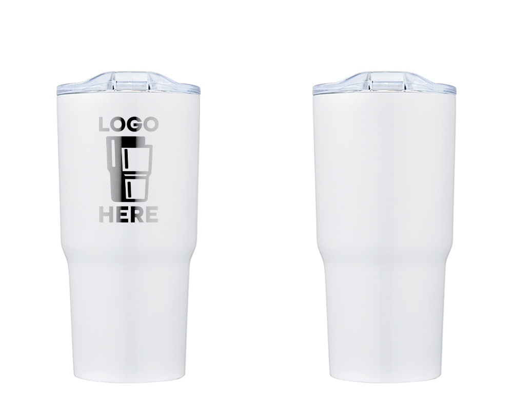 Tiered Wall Tumbler White Laser Engrave