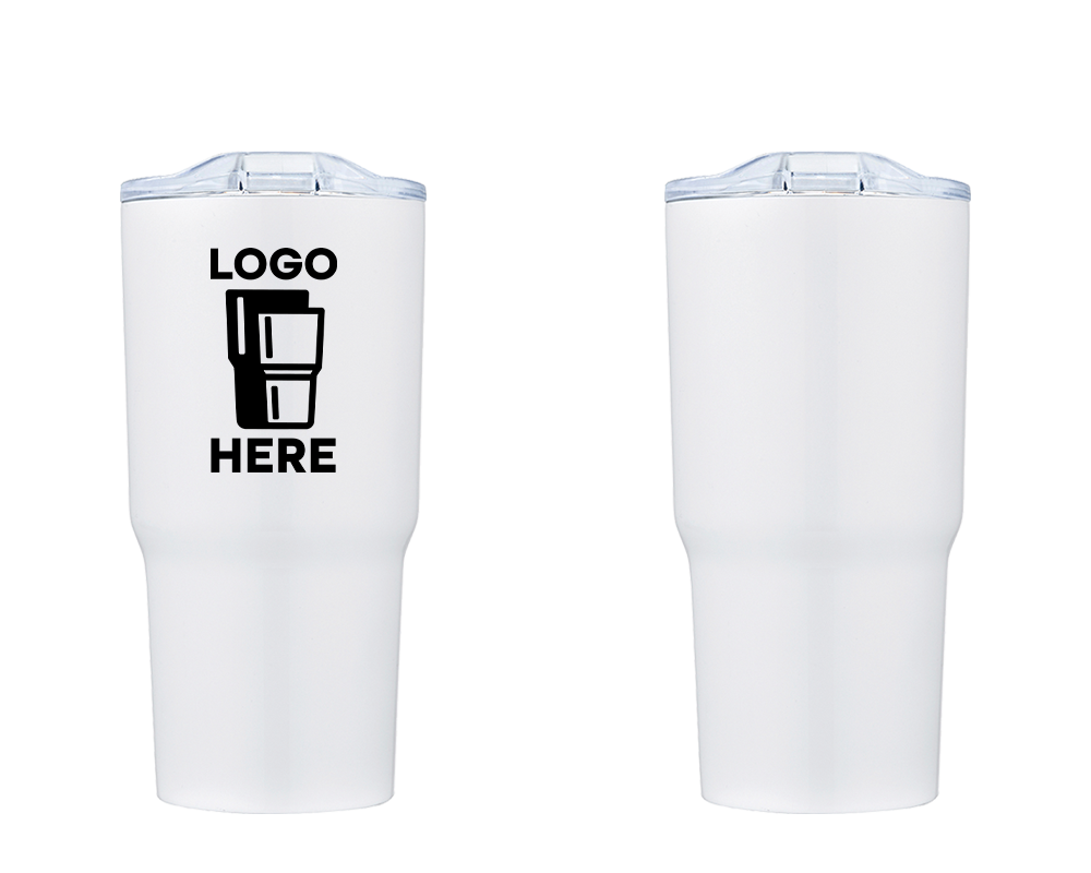 Tiered Wall Tumbler White Color Print