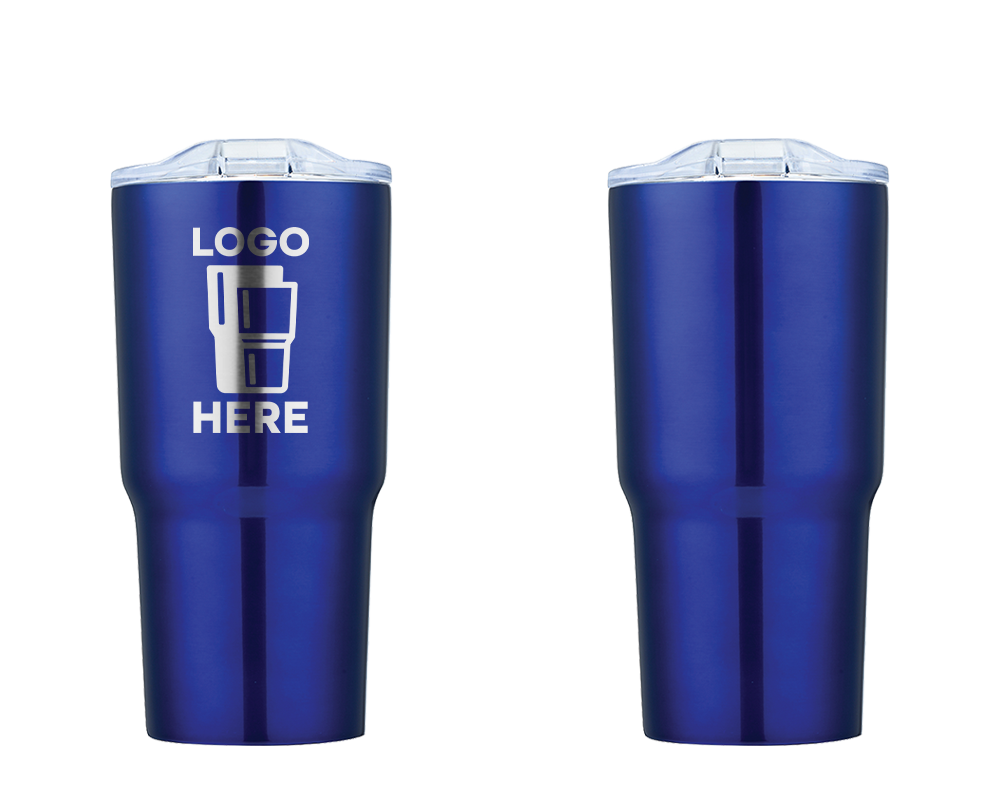 Tiered Wall Tumbler Navy Laser Engrave