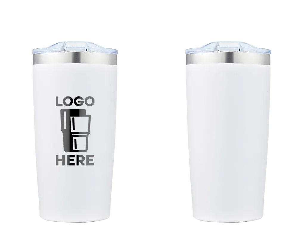 Straight Wall Tumbler Frosted White Laser Engrave