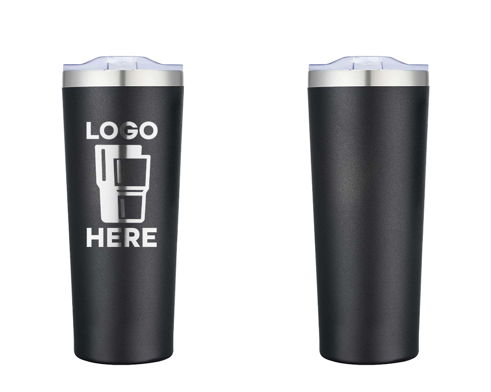 Tall Tumbler Frosted Black Laser Engrave