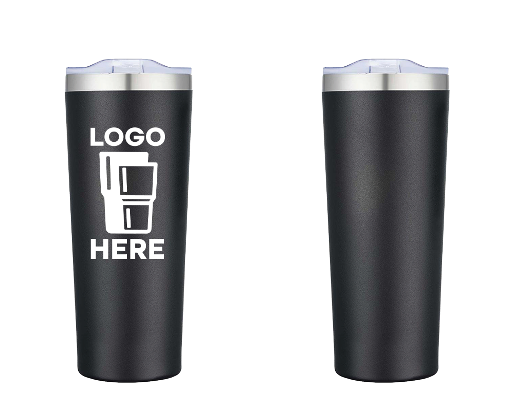 Tall Tumbler Frosted Black Color Print