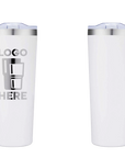 Tall Tumbler Frosted White Laser Engrave