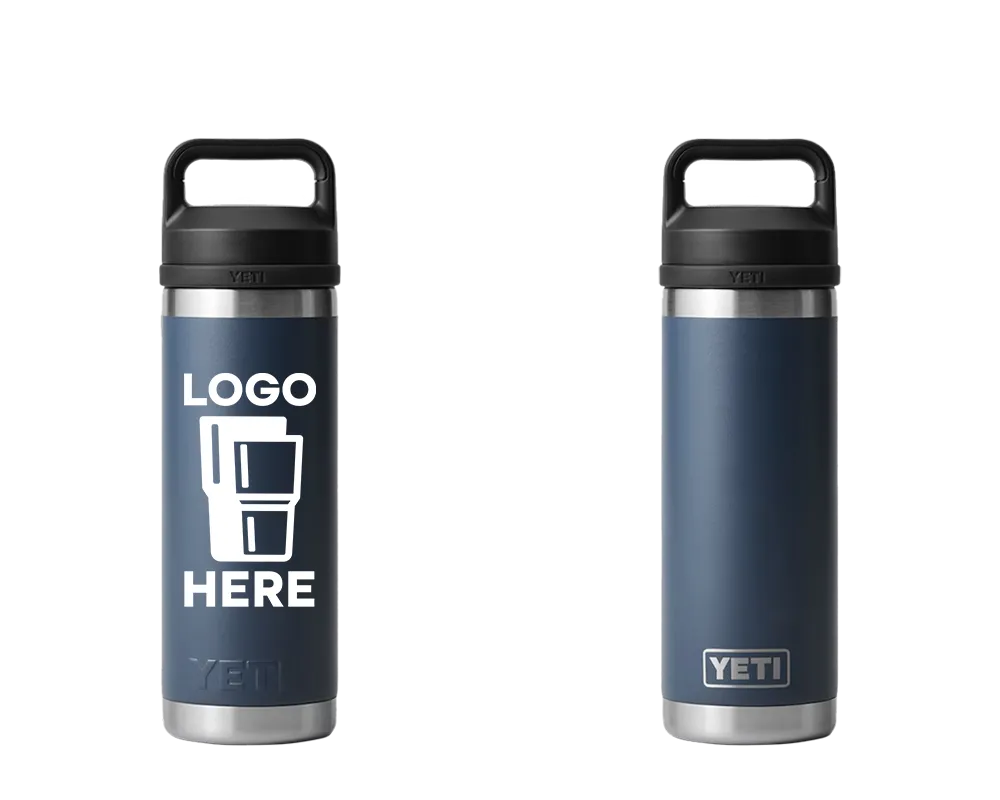 YETI Rambler Bottle Navy Color Print