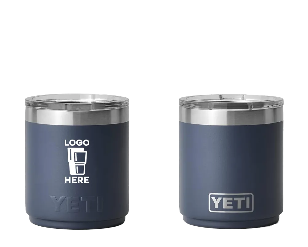 YETI Rambler Lowball Navy Color Print