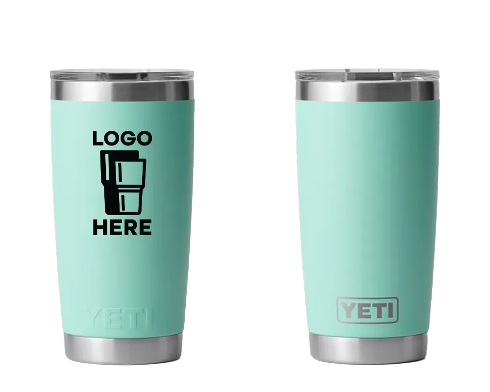 YETI Rambler Tumbler Seafoam Color Print