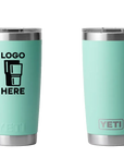 YETI Rambler Tumbler Seafoam Color Print