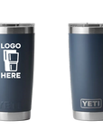 YETI Rambler Tumbler Navy Color Print