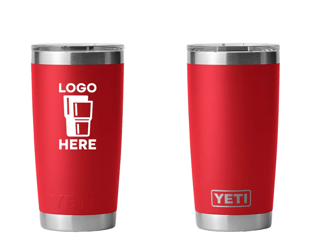 YETI Rambler Tumbler Rescue Red Color Print