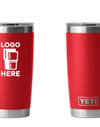 YETI Rambler Tumbler Rescue Red Color Print